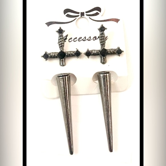 Dagger Sword Earrings - Picture 1 of 1